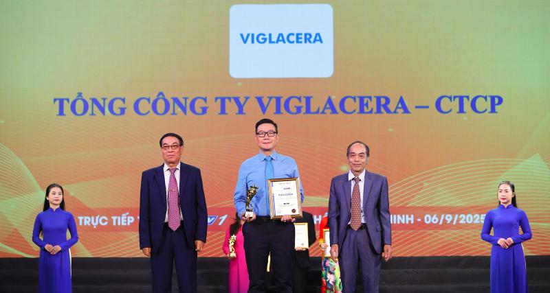 Viglacera được vinh danh “Top Thương hiệu Chất lượng Hàng đầu ASEAN 2025”